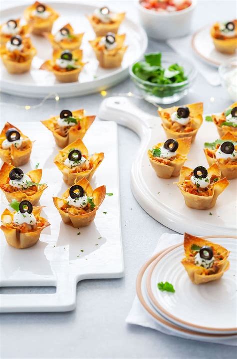 Chicken Nacho Wonton Cups Recipe