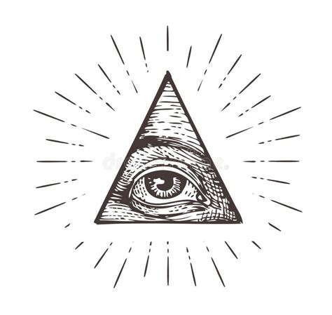 All Seeing Eye Symbol Vector Illustration Stock Vector Illustration
