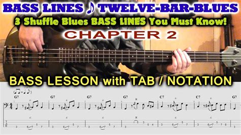 Blues Bass Riffs Lesson Tabs 12 Bar Blues Shuffle Bass Lines Easy