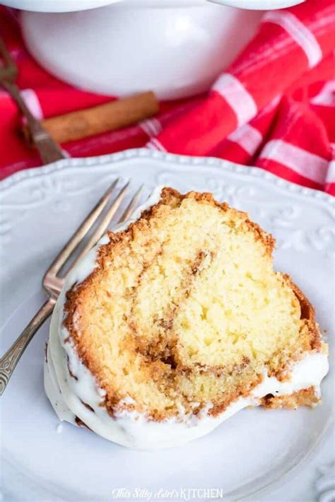 Sour Cream Coffee Cake Cinnamon Bundt Cake With Cream Cheese Glaze