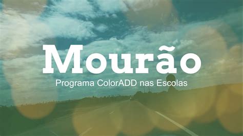 Programa ColorADD nas Escolas em Mourão YouTube