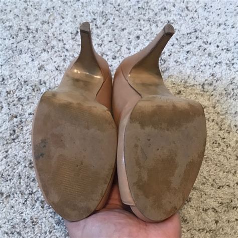 Nine West Shoes Nine West Nude Pumps Size Poshmark