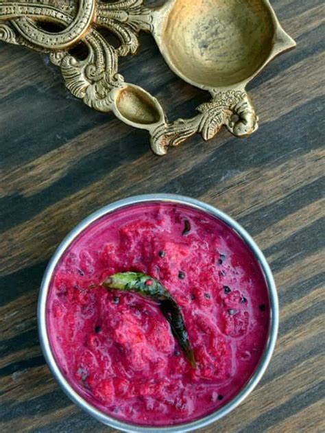 Onam Make Beetroot Pachadi As Part Of A Traditional Sadhya