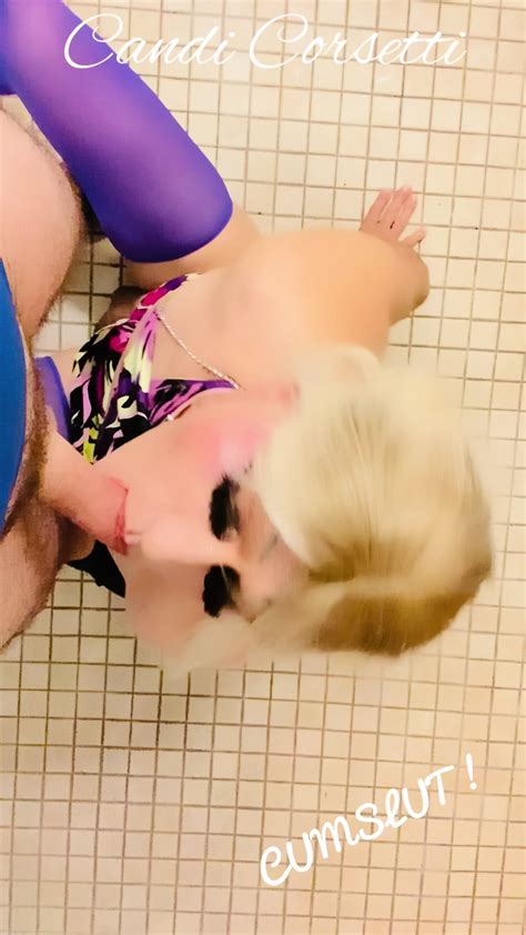 Candi Corsetti Blows 2 Cocks At Same Time Whoever Cums First Is Gay Candi Blows