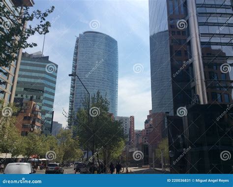 Buildings In The City Centre Of Santiago De Chile Stock Image Image