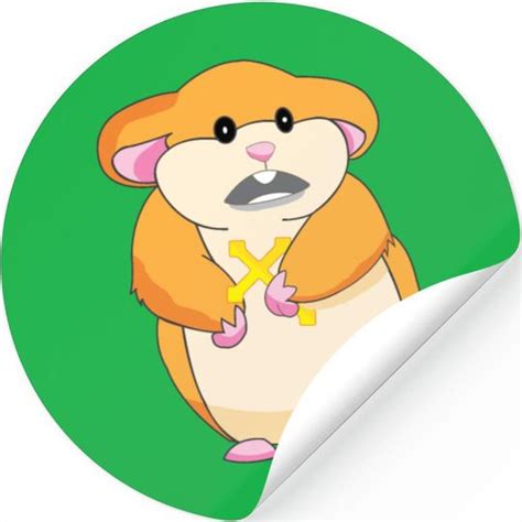 Scared Hamster With Cross Meme Hammond Stickers