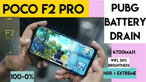 Poco F Pro Pubg Battery Drain Test Hdr Extreme Settings Youtube