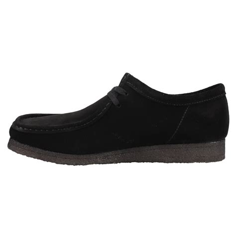 Shop Black Mens Clarks Wallabee Chukka Moccasins Shoebacca