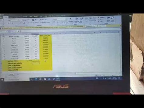 Tugas Komputer Dasar Tutorial Rumus Microsoft Excel YouTube