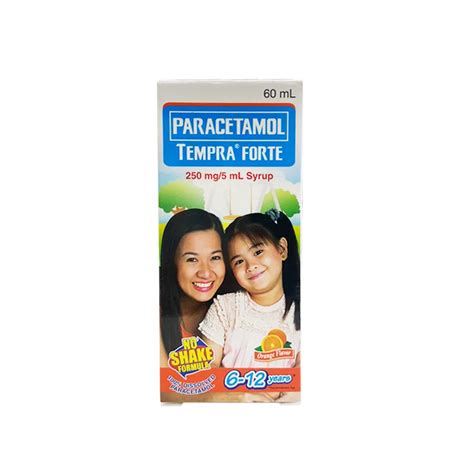 Tempra Forte Paracetamol 250mg 5ml Syrup 60ml Orange Price In The Philippines Medsgo Pharmacy