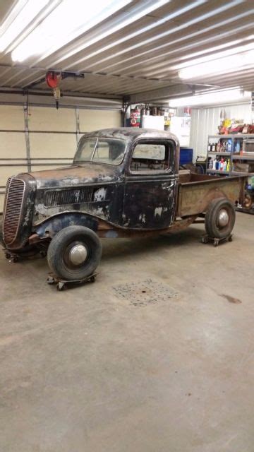 1937 Ford 1 2 Ton Pickup Hot Rod Rat Flathead V8 Shortbed Highboy Truck