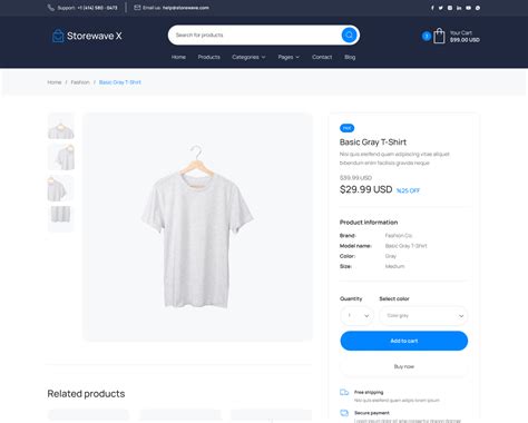 Storewave X Webflow Ecommerce Website Template