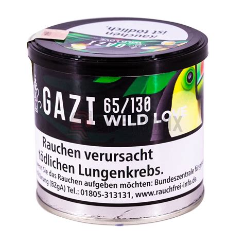 GAZI Pfeifentabak 65g WILD LOVE Shop für Shisha Tabak E Shisha 13