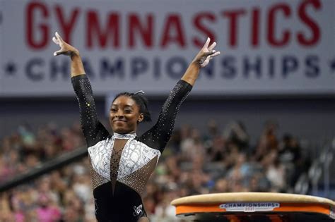 Simone Biles Wins Record Th Us Gymnastics Title Syracuse