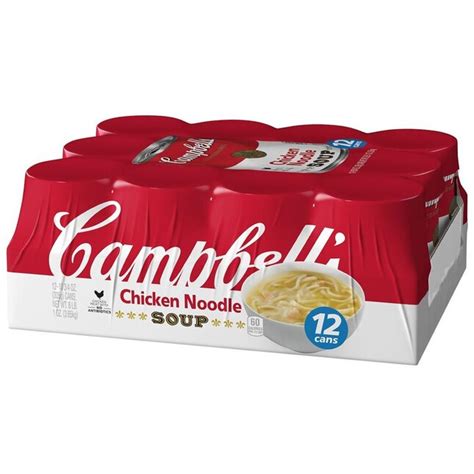 Campbells Condensed Chicken Noodle Soup 12 Pack Homestyle Blend No Antibiotics No