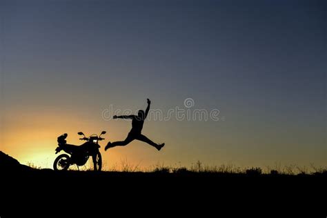 Happyfun And Unusual Motorcyclist Stock Photo Image Of Freedom