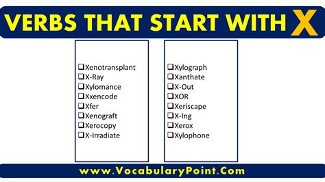 15 Examples Of Verbs That Start With X In English 7ESL 52 OFF