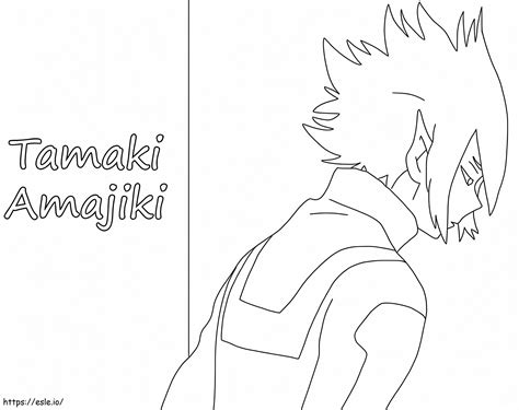 Tamaki Amajiki Free Printable Coloring Page