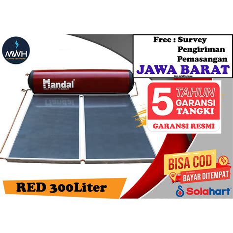 Jual Pemanas Air Tenaga Surya Solar Water Heater Handal Red