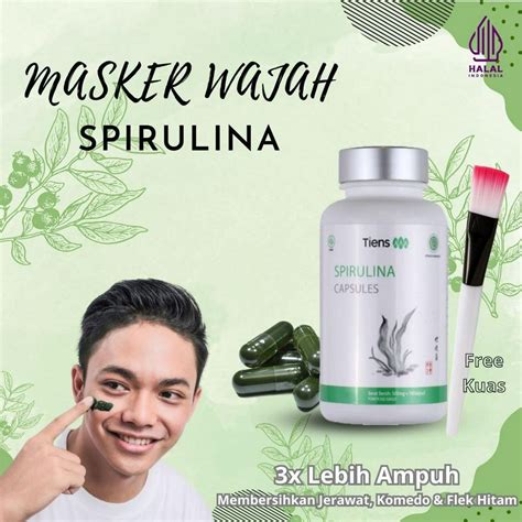 Jual Masker Spirulina Tiens Original Eceran Perkapsul Masker Wajah