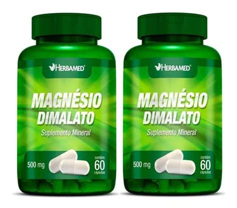 Magn Sio Dimalato Capsulas Puro Herbamed Mercadolivre