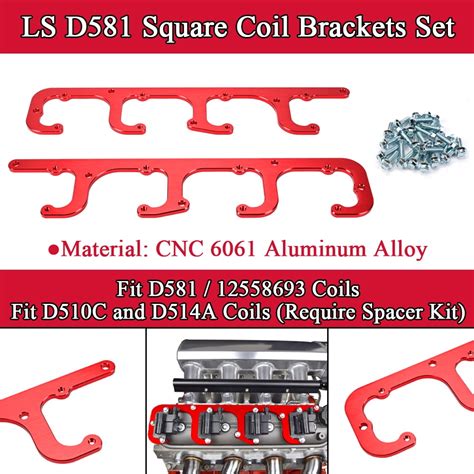 Alltimes Square Lgnition Coil Brackets Mount Valve Cover For Ls D581 12558693 Lq4 Lq9 D514a