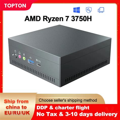 Topton Nuc Amd Gaming Mini Pc Ryzen 7 3750h Vega Graphic 2 Ddr4 Nvme Ssd Desktop