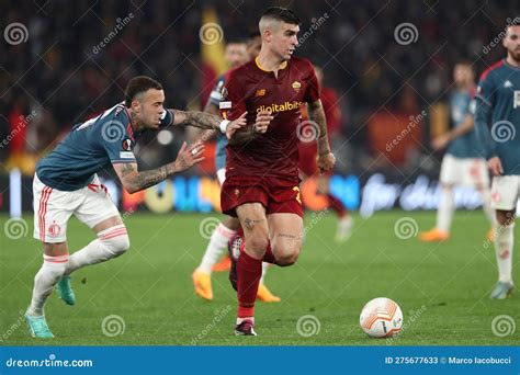 UEFA EUROPA LEAGUE 2023 Quarter Finals AS ROMA VS FEYENOORD Editorial