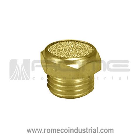 Bslm Silenciador Neumatico Metalico De Bronce Corto Rasante