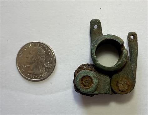 Small Brass Part With Iron Attachments That Were Heavily Corroded Before I Knocked Most Of The