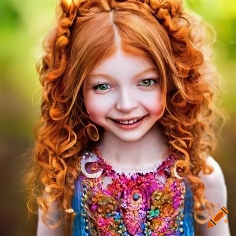 Colorful And Adorned Ginger Haired Girls On Craiyon