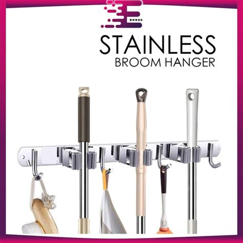 Jual Gantungan Sapu Alat Pel Dengan Hook Dan Slot Stainless Mop