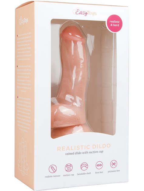 Easytoys Realistic Dildo With Suction Cup Cm Ljus Kr