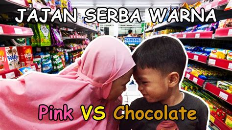 BELANJA JAJANAN SERBA PINK DAN CHOCOLATE Pink Chocolate Jajanan