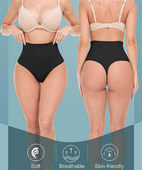 Damen Shapewear String Tanga Bauch Weg Unterw Sche Slip H Schen