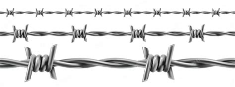 Premium Vector Barbed Wire Seamless 3d