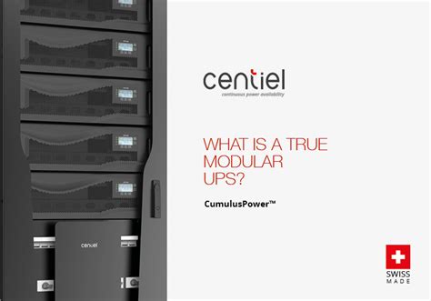 What Is A True Modular UPS Centiel