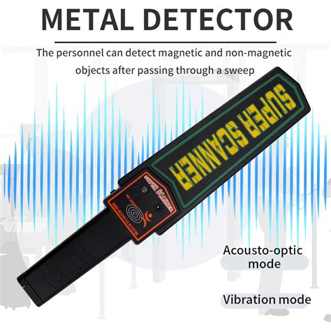 Handheld Portable Metal Detectors For Security Inspection High Sensitivity Super Scanner