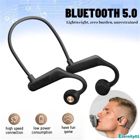 K79 Fone de ouvido sem fio Bluetooth 5 0 de condução óssea banda