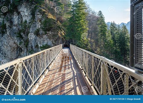 Marienbrucke Bridge Viewpoint Of Neuschwanstein Castle Near Fussen