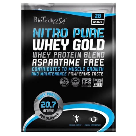 BioTech USA Nitro Pure Whey Gold citromos krémjoghurt 10x28g