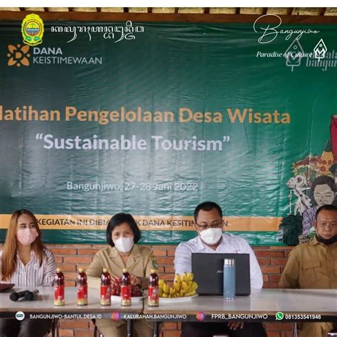 Pelatihan Pengembangan Dan Pengelolaan Desa Wisata Bangunjiwo Website