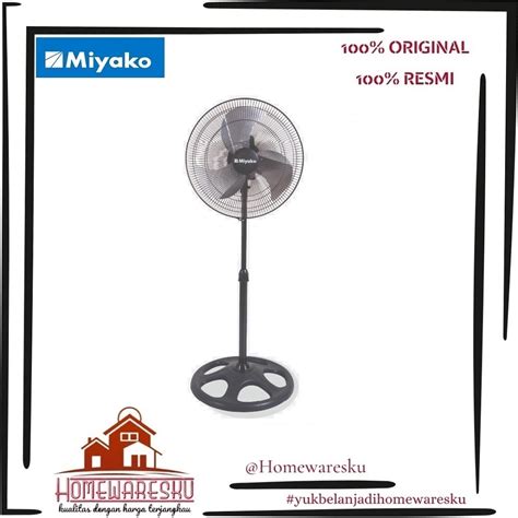 Jual Miyako Stand Fan Kipas Angin Berdiri Industrial Fan Ksb