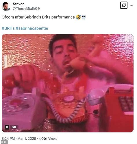 Was This The Sexiest Brits Yet Lingerie Clad Sabrina Carpenter S Saucy Dance Moves And That