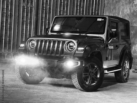 Modern Custom Made Mahindra Thar Offroad Modified Car Photograph