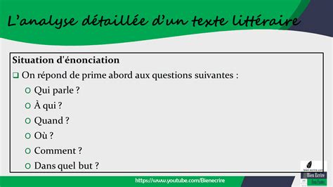 Les Outils Danalyse Littéraire N°3 Approche Détaillée Bien écrire