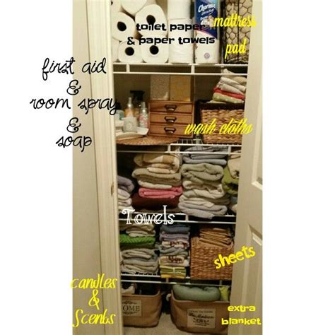 My Linen Closet Make Over