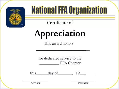 Ppt National Ffa Organization Powerpoint Presentation Free Download