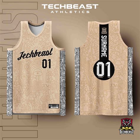 Aztec Full Sublimation Basketball Jersey Techbeast Custom Name