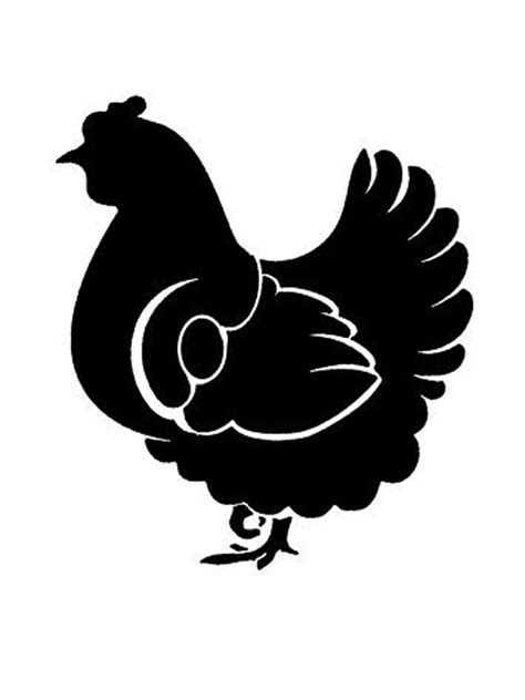 Chicken Outline Printable